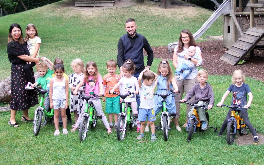 Neue Fahrräder für Kindergarten Löwenzahn