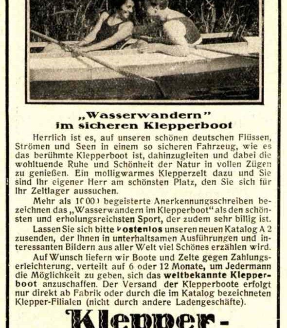 Klepperboote, Rosenheim, 1928