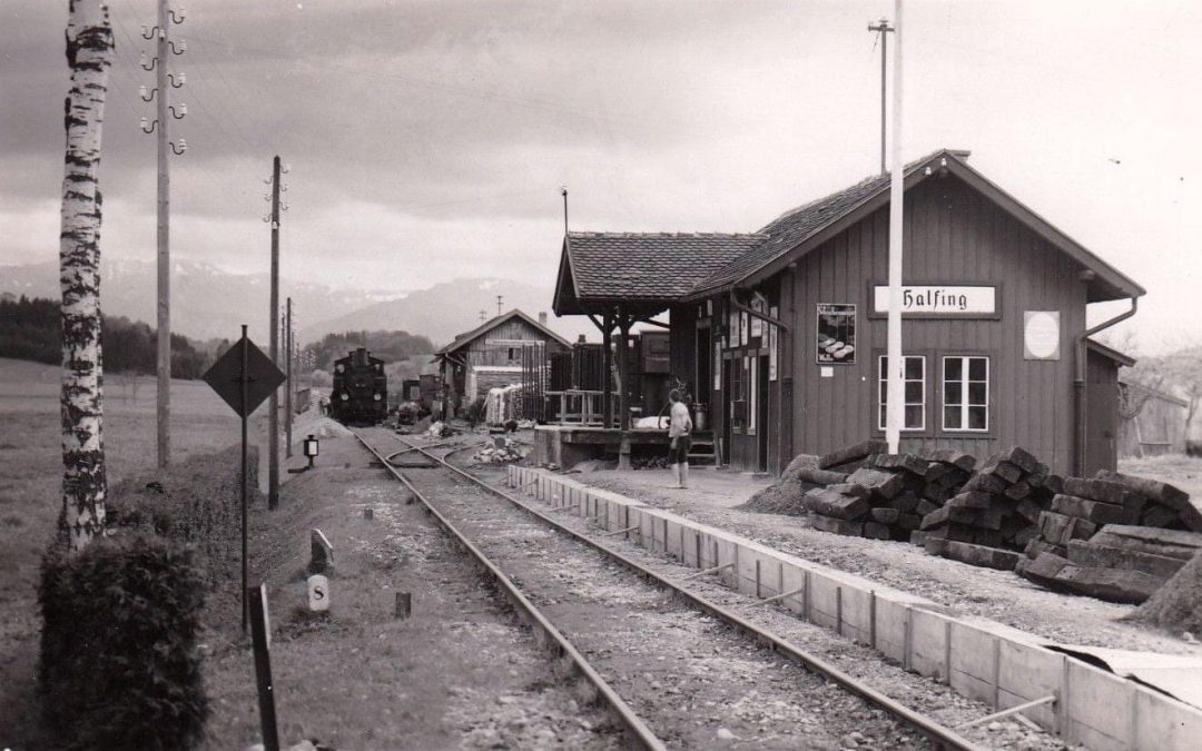 Bahnhof Halfing, Landkreis Rosenheim, 1940er