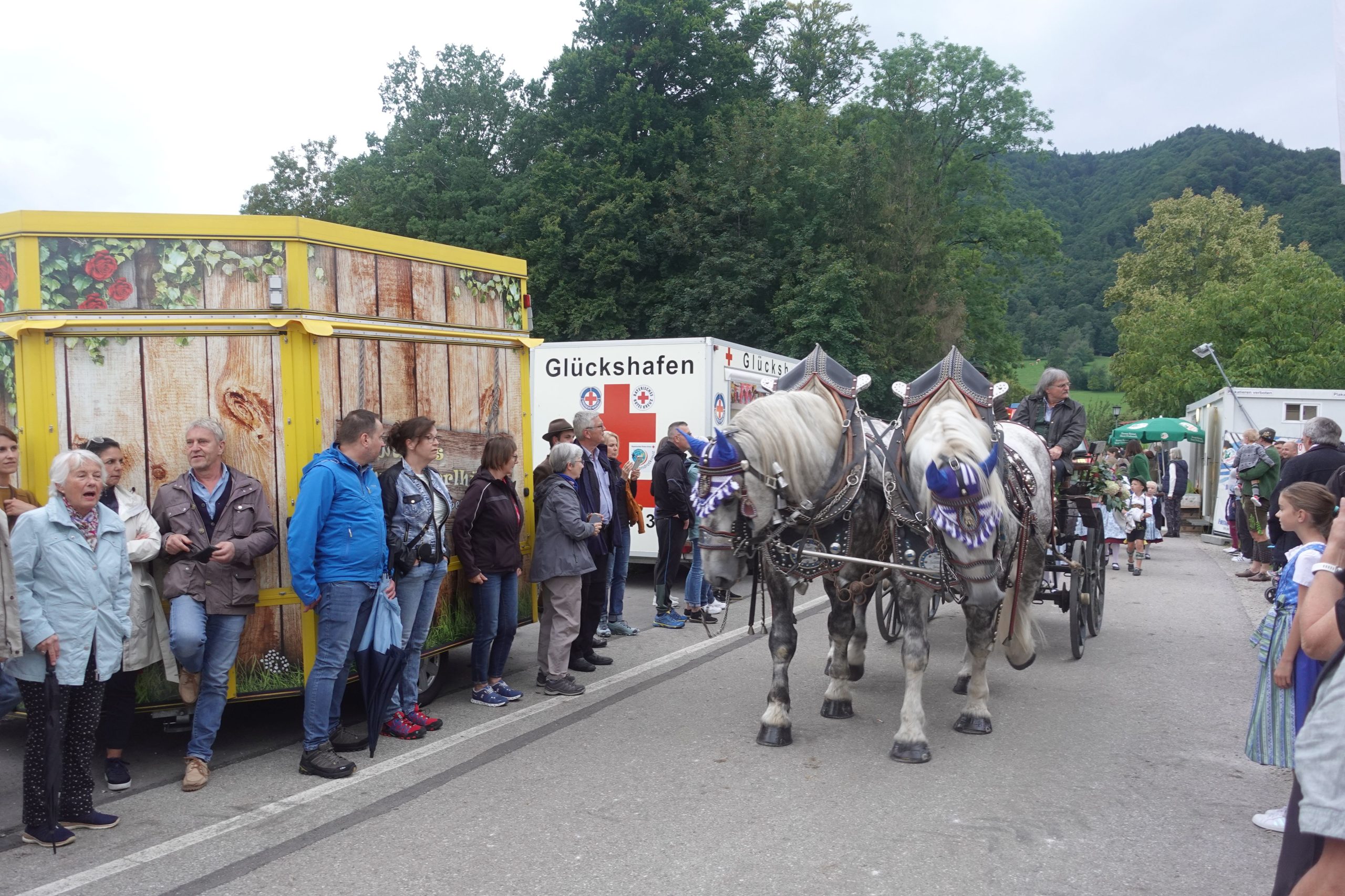 Pferdegespann beim Festzug für den Aschauer Markt. Foto: Innpuls.me
