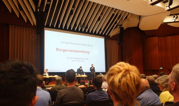Bürgerversammlung Rosenheim im Jahr 2022 im Kuko. Foto. Archiv Innpuls.me
