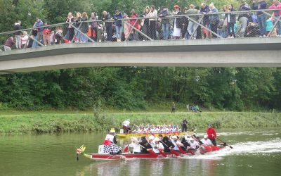 16. Rosenheimer Drachenbootrennen: Zwei Tage voller Teamgeist auf der Mangfall