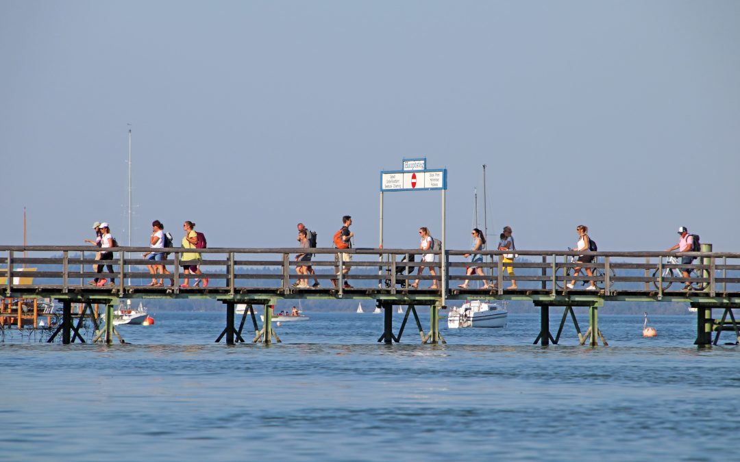 Reger Betrieb am Chiemsee zum Ferienende