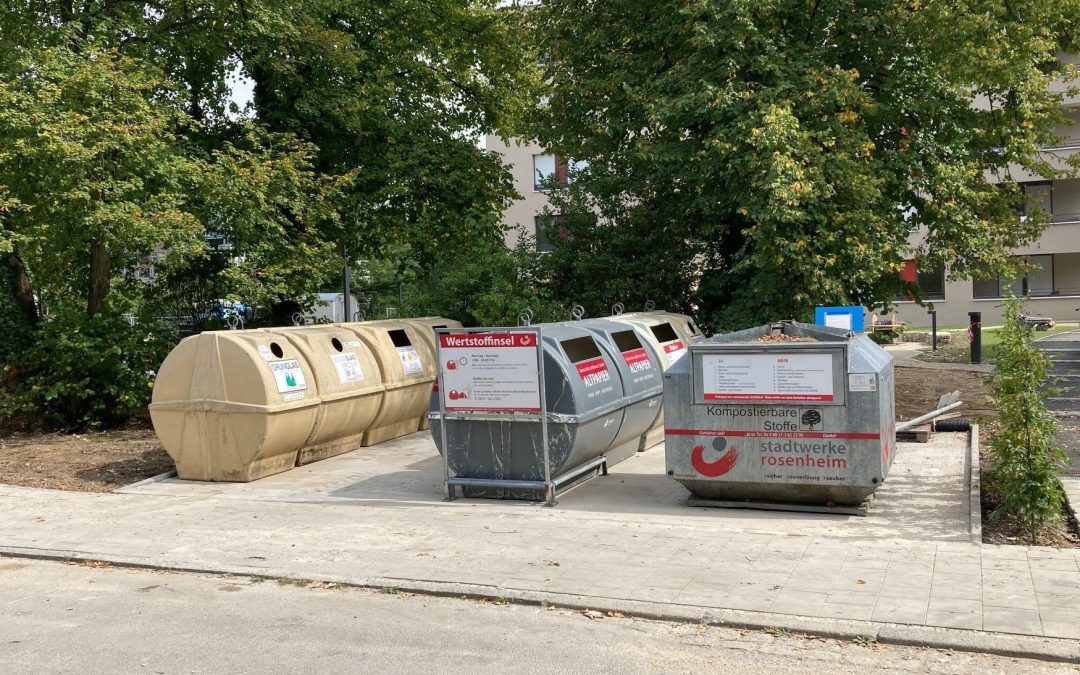 Neue Wertstoffinsel in der Pfaffenhofer Straße