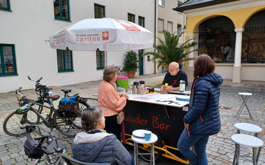 Die „Plauderbar“: das mobile Kaffeehaus in Rosenheim