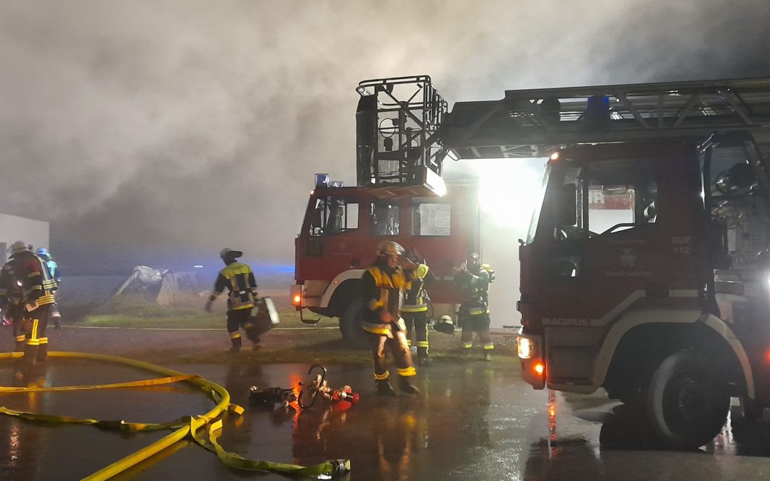 Landkreisübergreifende Großbrandübung bei Kirchanschöring