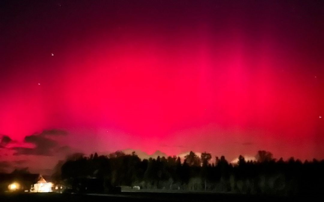 Eine Nacht mit Polarlichtern in Bayern