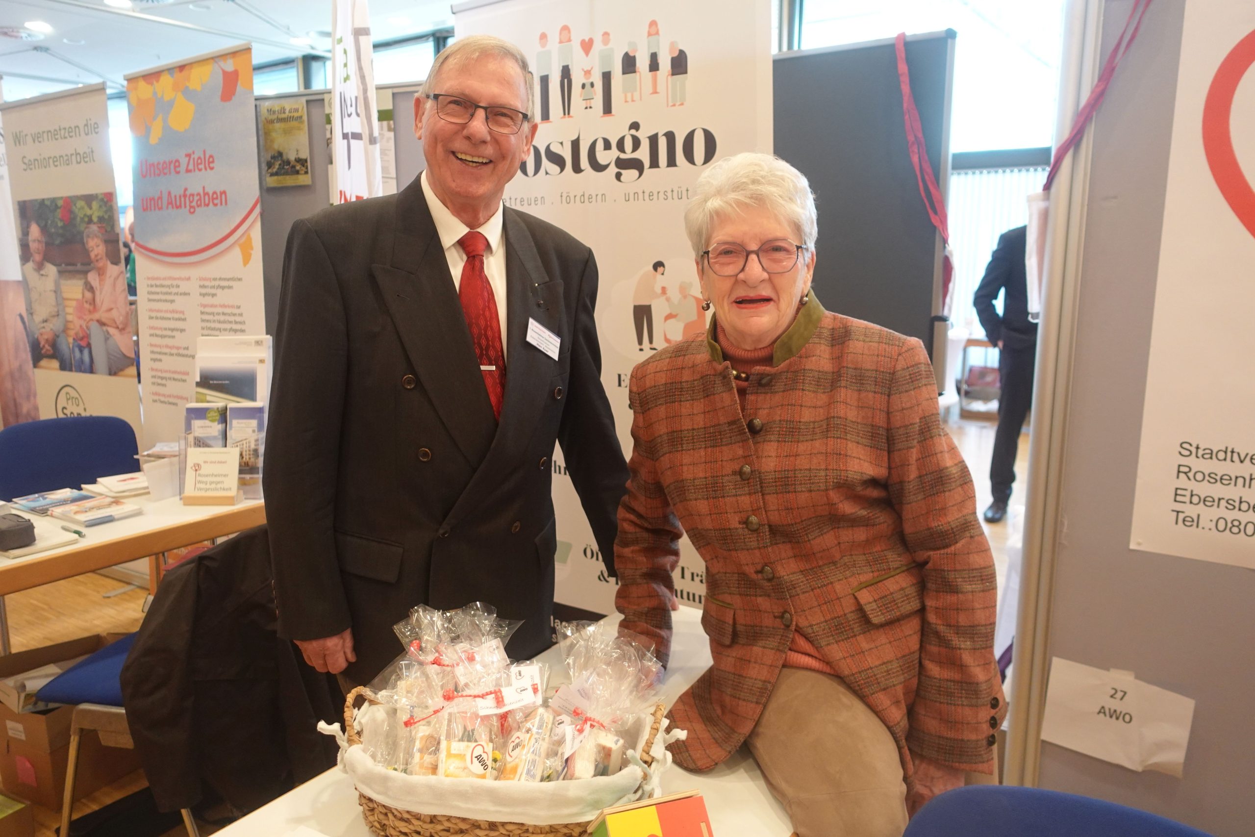 Edeltraud Strauß und Theo Auer bei der Seniorenmesse Rosenheim. Foto: Innpuls.me
