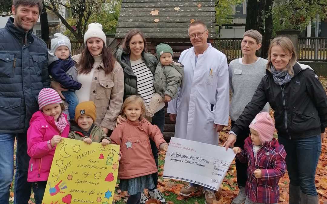 Kindergarten „Spatzennest“ unterstützt Kinderklinik