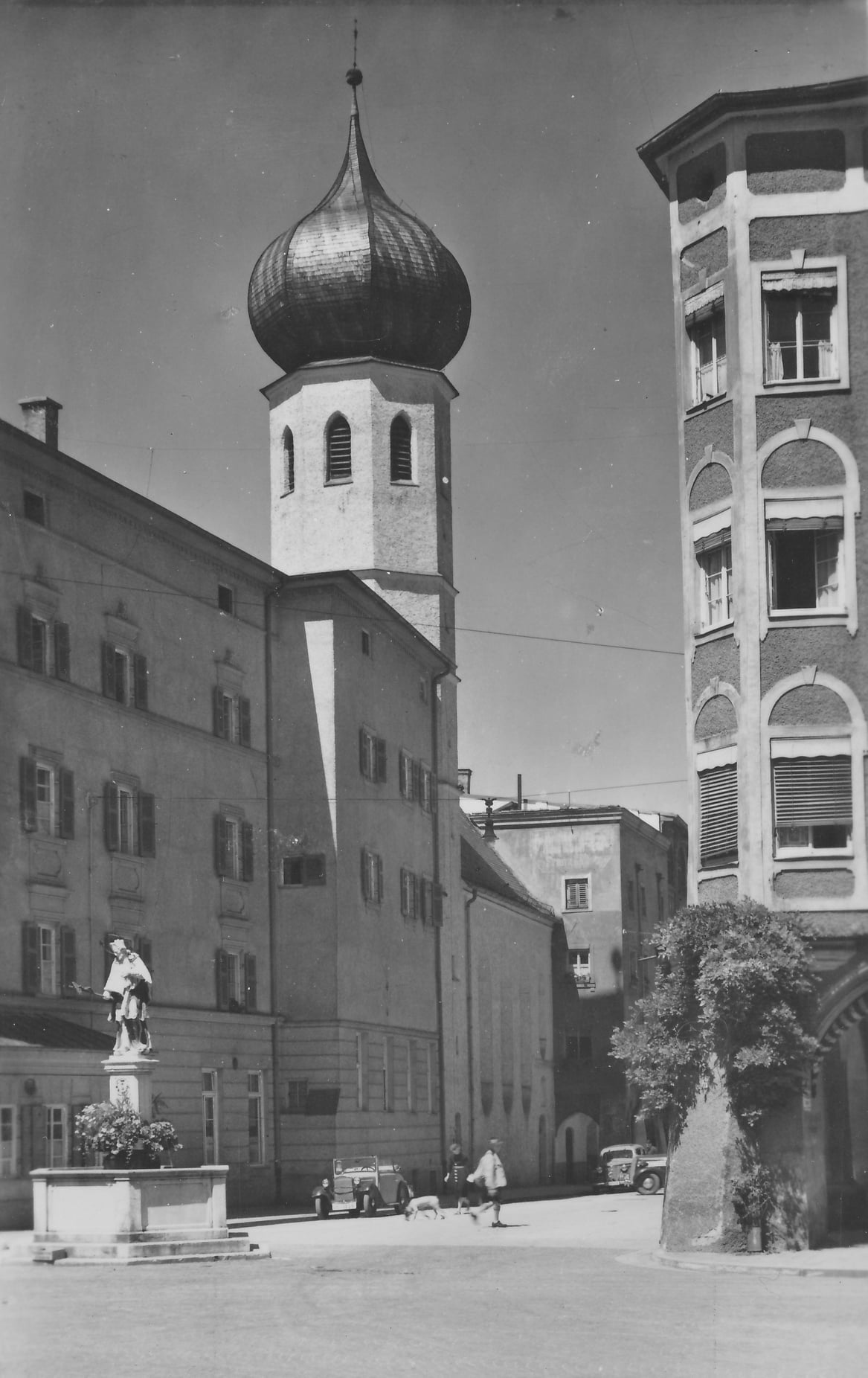 Heilig-Geist-Straße in Rosenheim in den 1940er Jahren. Foto: Archiv Innpuls.me