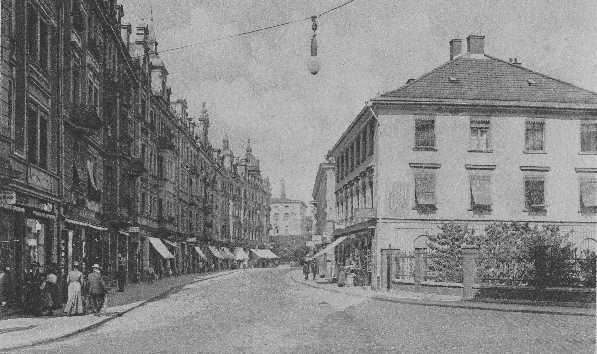 Münchner Straße in Rosenheim im Jahr 1915. Foto: Archiv Innpuls.me