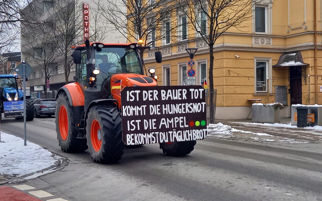 Protestaktionen und Mahnfeuer am Wochenende