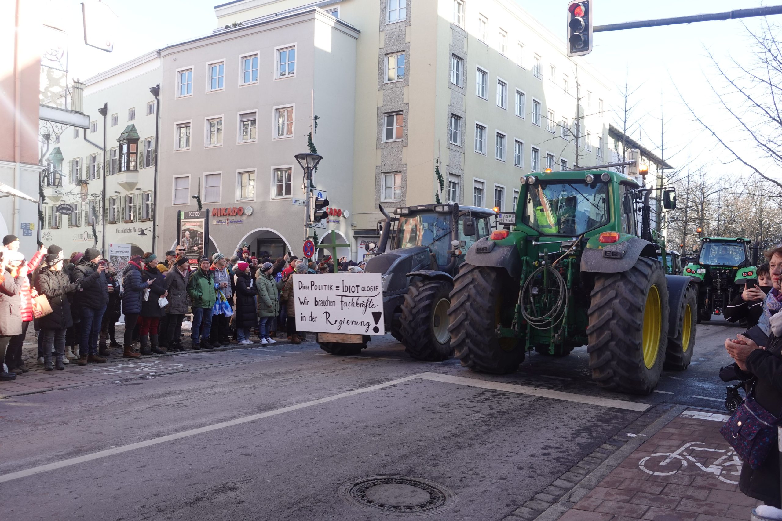Protestkonvoi Rosenheim am 13. Januar. Foto: Innpuls.me