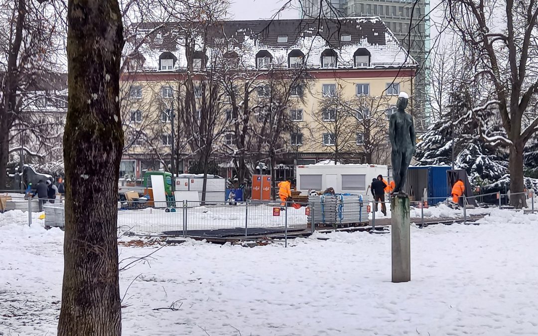 Rosenheimer Winterzauber wird abgebaut