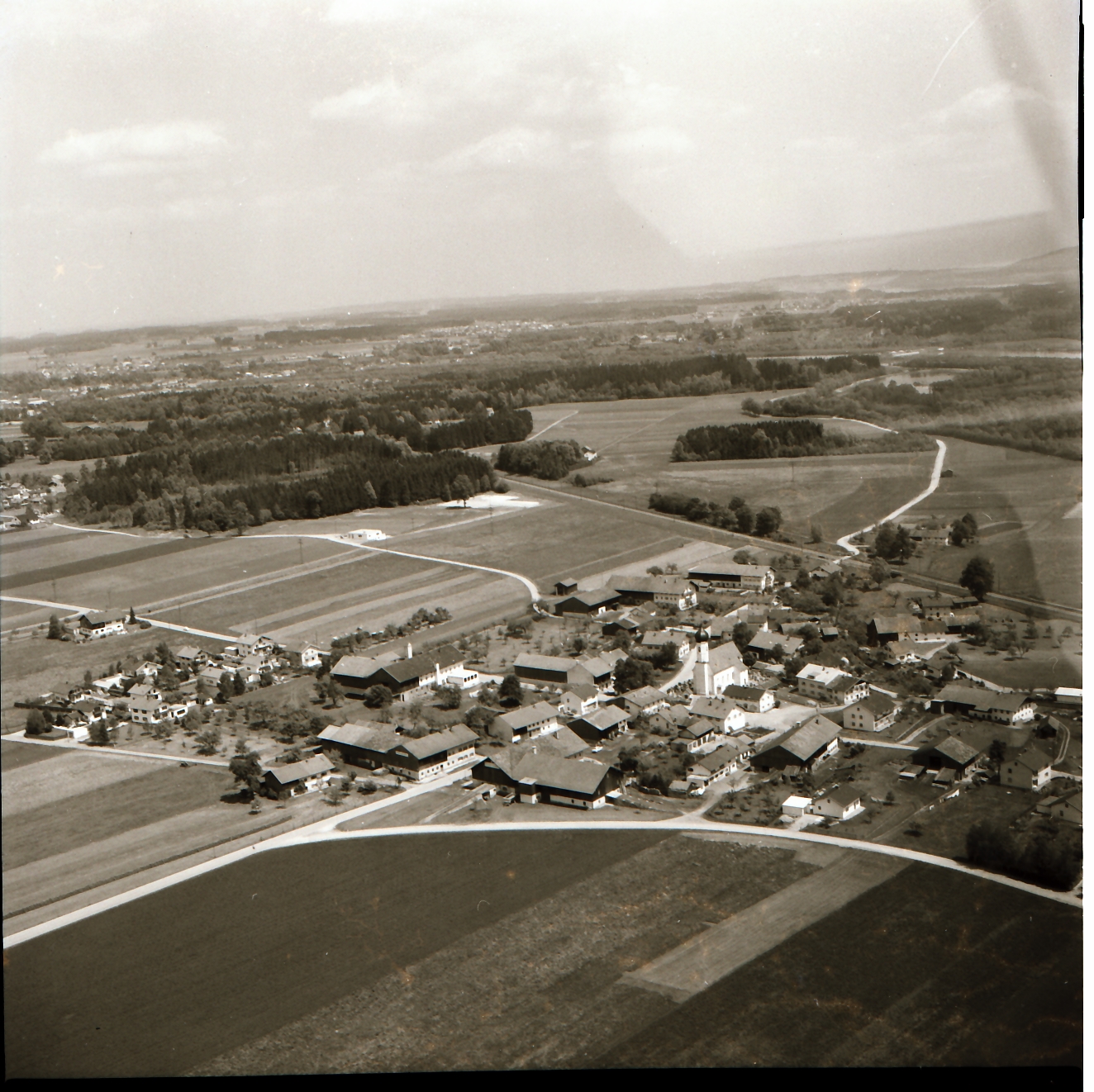Luftaufnahme Althapping in Rosenheim. Foto: Archiv Herbert Borrmann