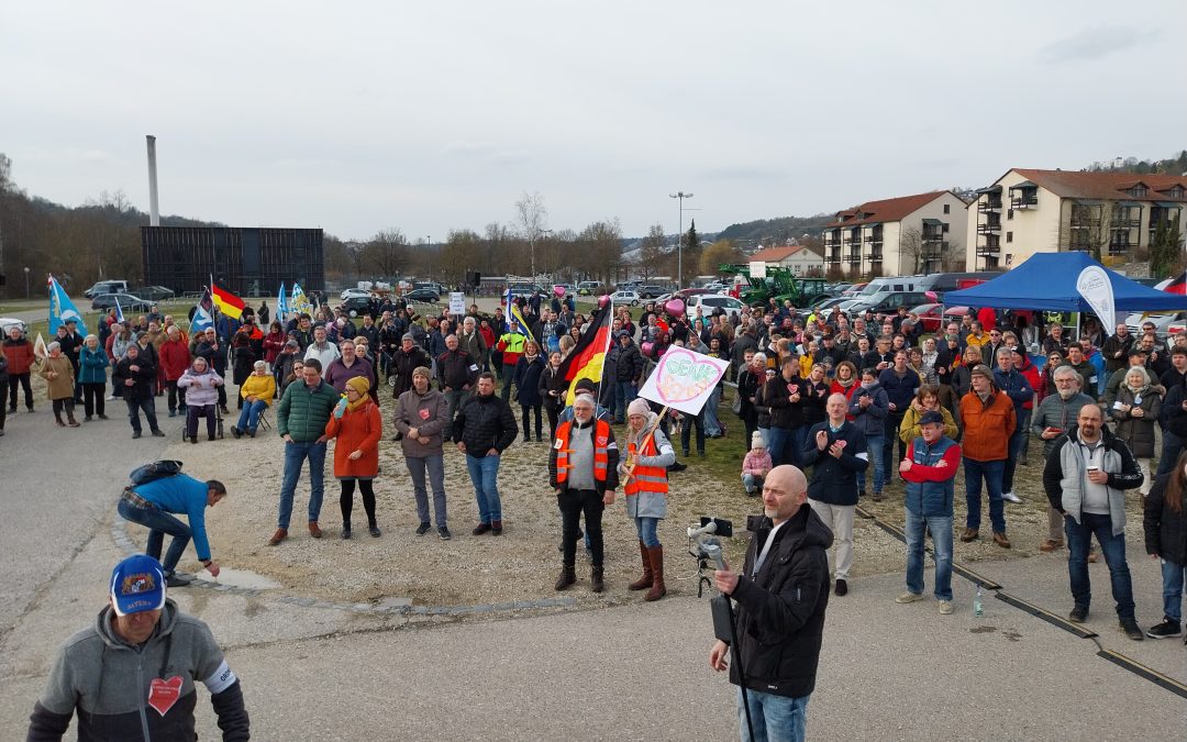 Rund 500 Teilnehmer bei Bürgerdemo in Eichstätt