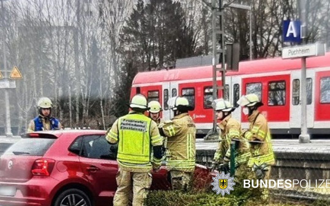 81-jährige setzt ihr Autos ins Gleis