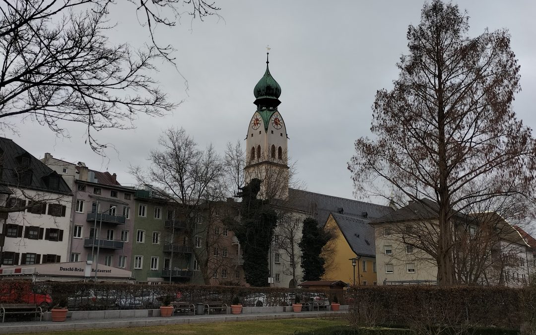 Im Rosenheimer Riedergarten kündigt sich der Frühling an