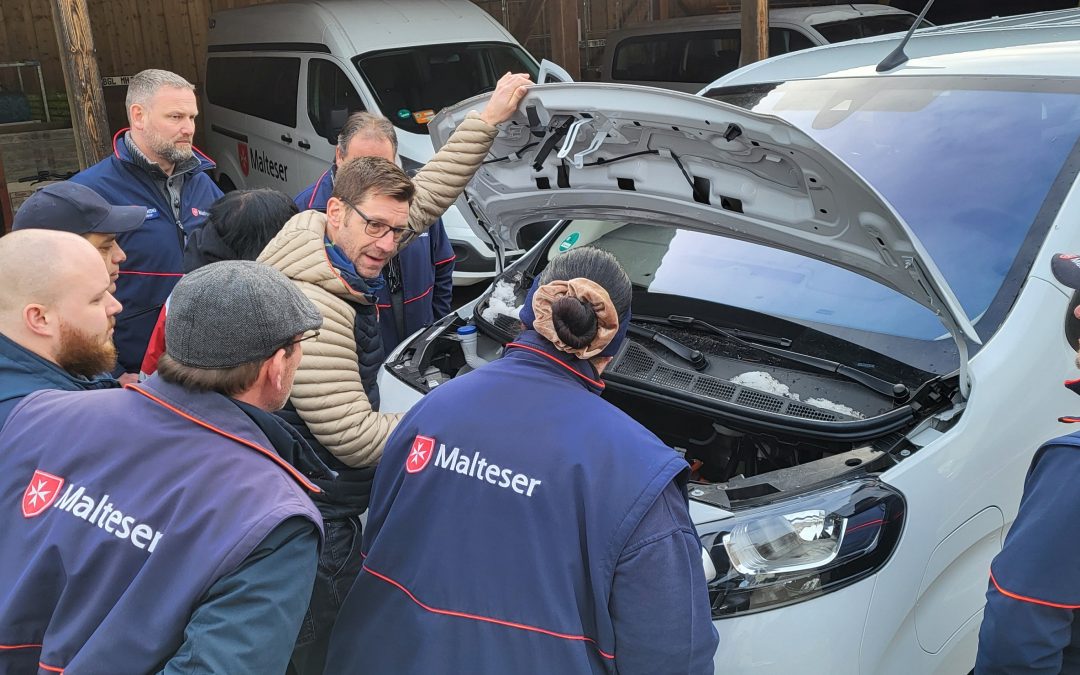 Einstieg in die Elektro-Mobilität beim Malteser Fahrdienst