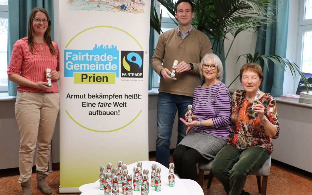 Fairtrade-Aktion im Tourismusbüro Prien