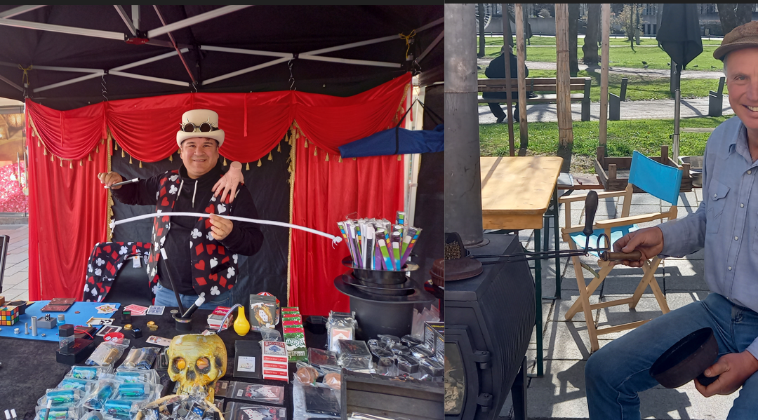 Zauberei und Scheidlkaffee beim Frühlingsmarkt in Rosenheim