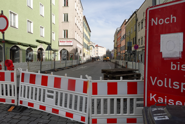Baumaßnahme Kaiserstraße: Veränderte Verkehrsführung