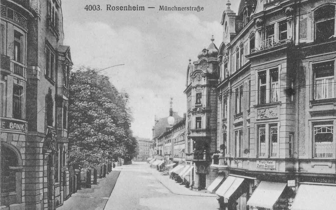 Münchner Straße, Rosenheim, Ca. 1916