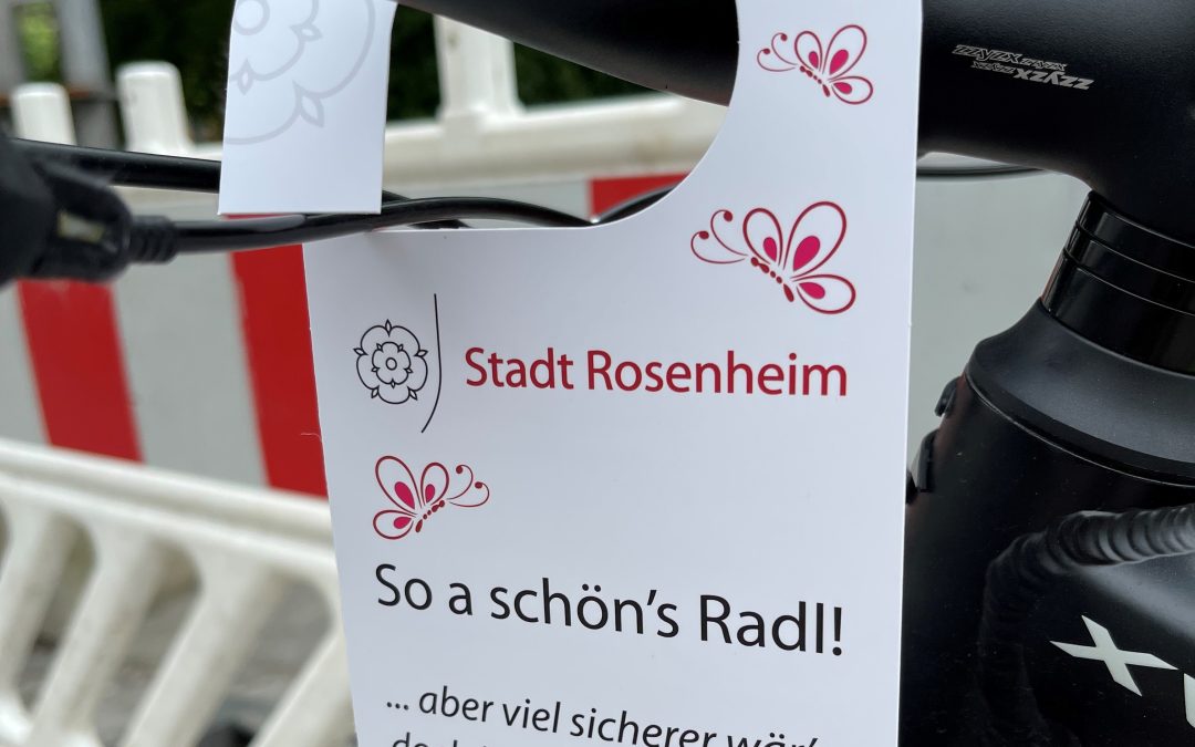 Erneut Radl-Kontrollen vor dem Rosenheimer Bahnhof – jetzt drohen Bußgelder