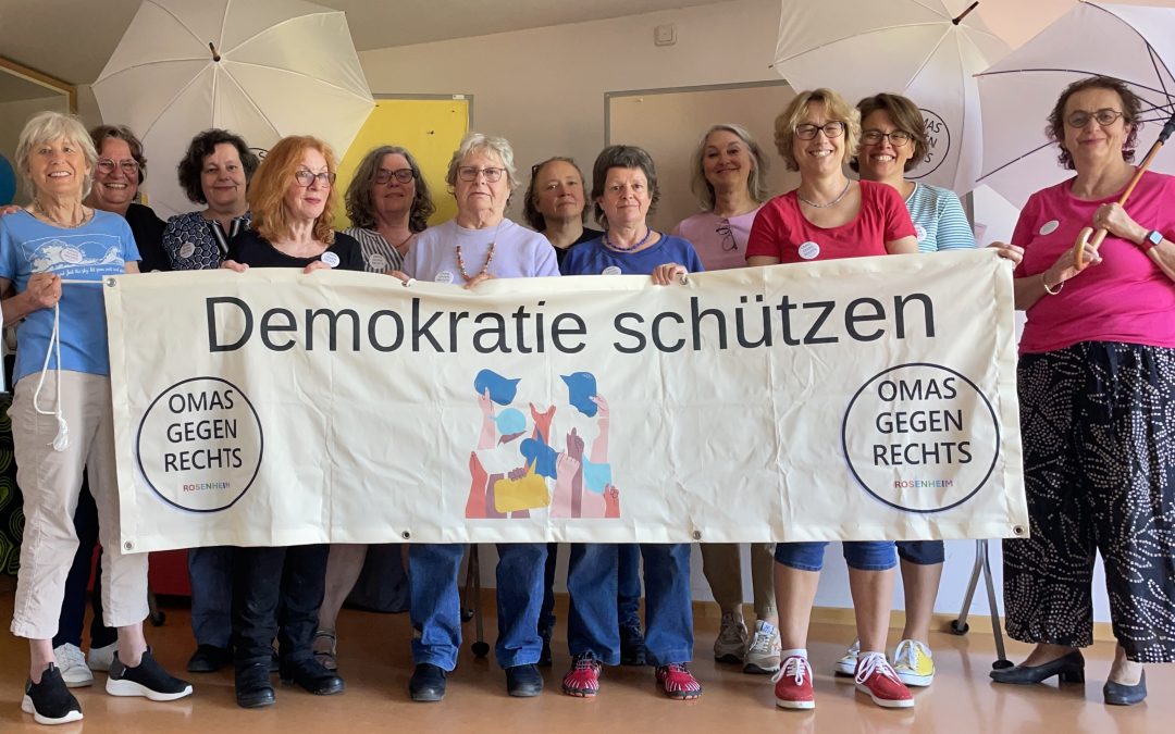 100 Tage Rosenheimer Regionalgruppe „Omas gegen Rechts“