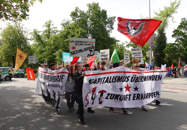 Antifa dominieren bei DGB-Kundgebung in Rosenheim
