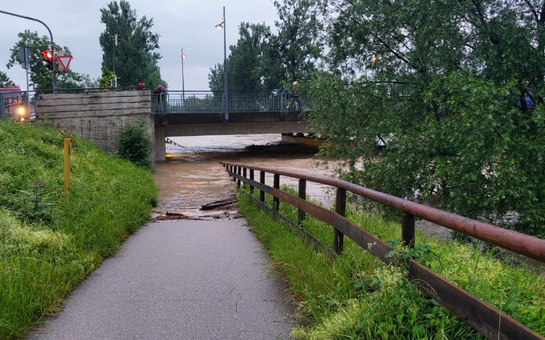 Hochwasser in Rosenheim: Die Pegel sinken