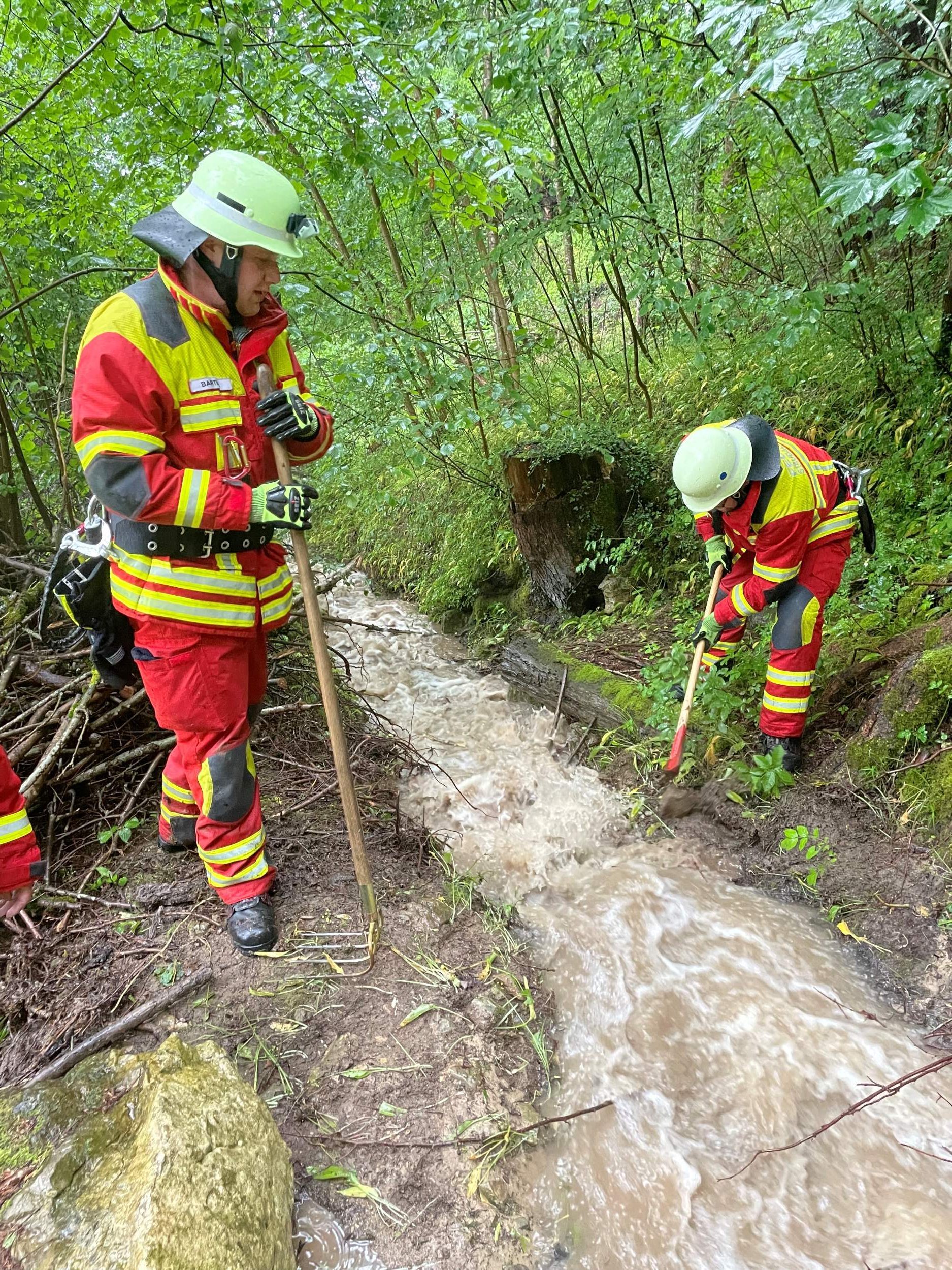 Hochwasser Traunstein. Kreisfeuerwehrverband Traunstein