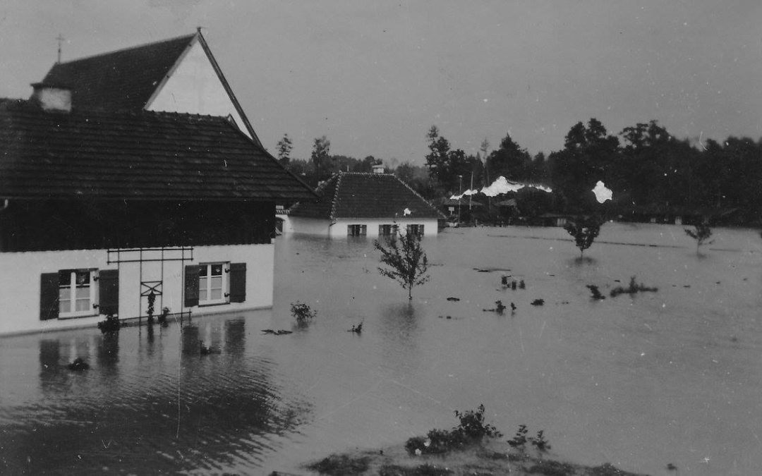 Kastenau, Rosenheim, Hochwasser, 1940