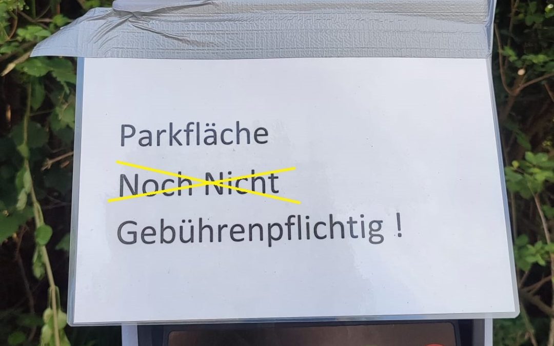 Parken am Happinger See nicht mehr kostenlos