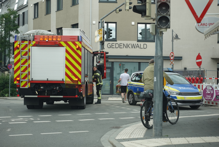 Gasaustritt in der Kaiserstraße in Rosenheim