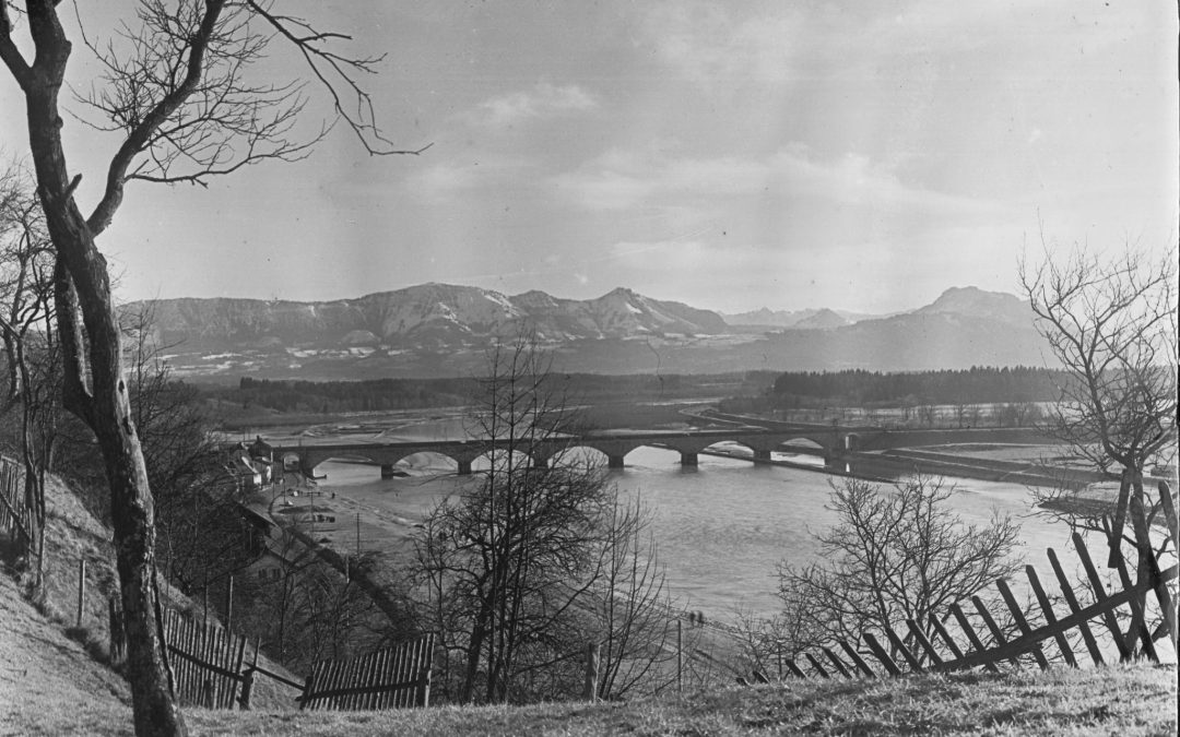 Eisenbahnbrücke, Rosenheim, ca. 1950er