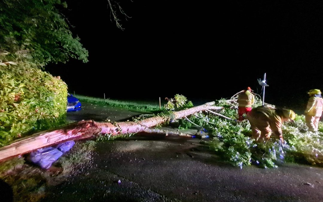 Gewitternacht fordert Feuerwehren in Traunstein