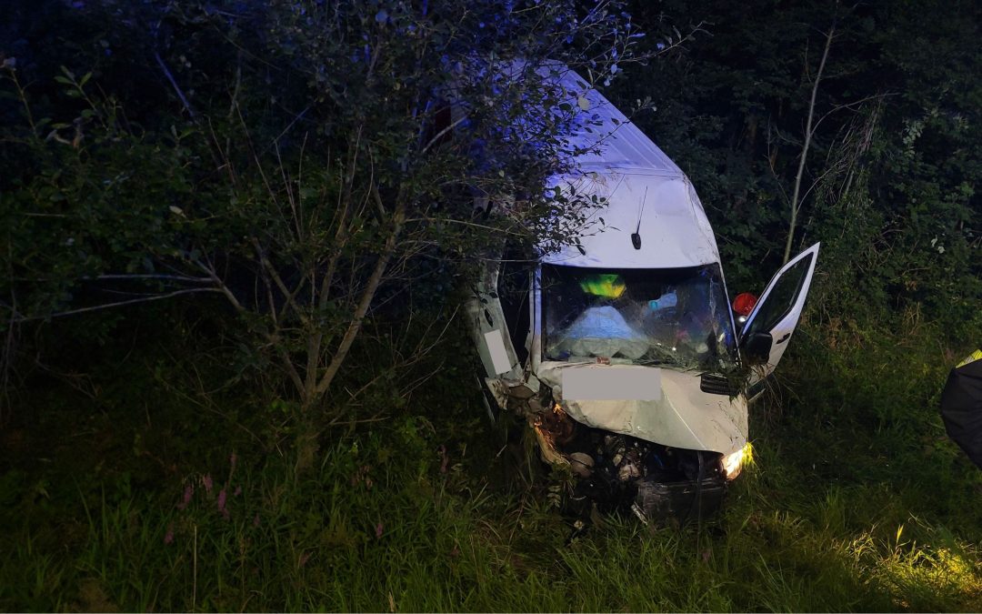 Nächtlicher Auffahrunfall auf Autobahn bei Bergen