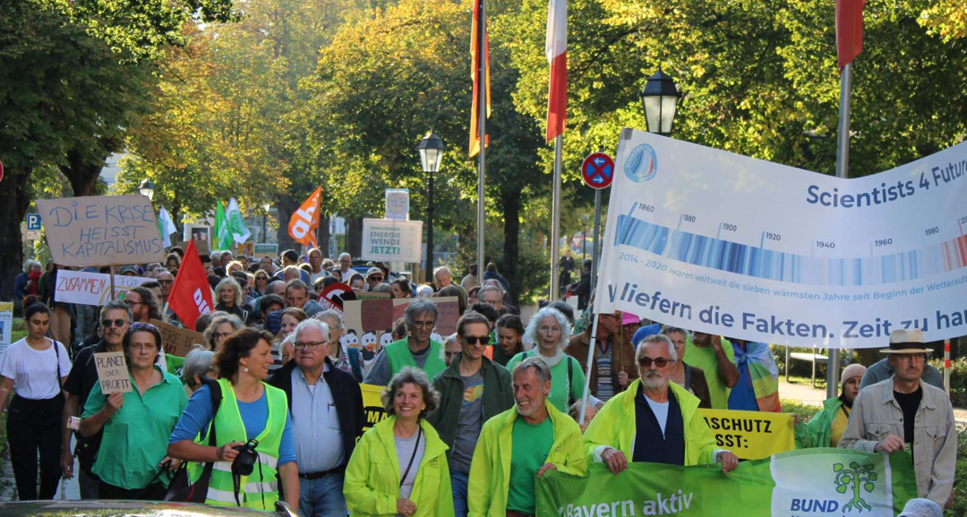 Klimaschutzdemo in Traunstein fand großen Zuspruch