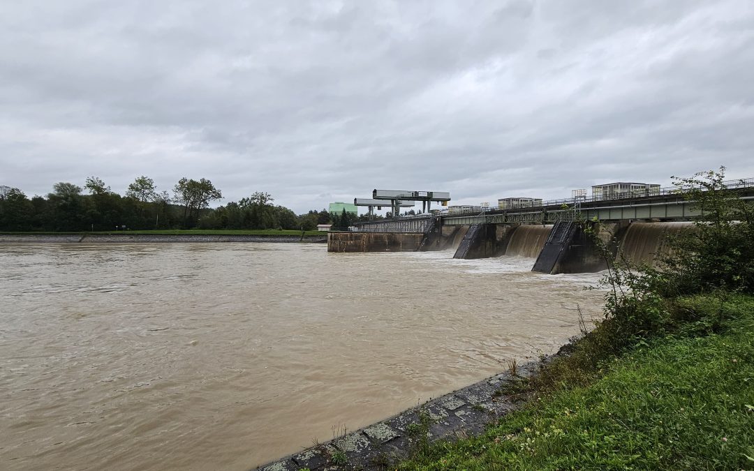 Schutz vor 1.000-jährigem Hochwasser. Dammarbeiten am Innkraftwerk Rosenheim starten am 16. September