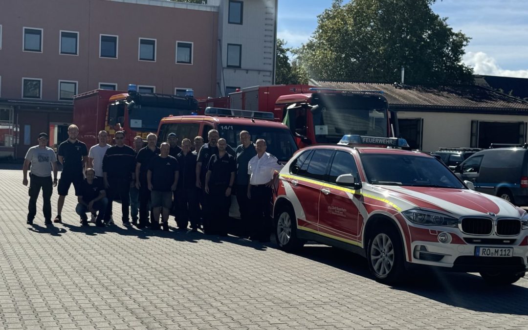 Katastrophenschutzübung mit Rosenheimer Feuerwehren