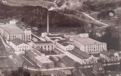Spinnerei, Kolbermoor, Landkreis Rosenheim, ca. 1950
