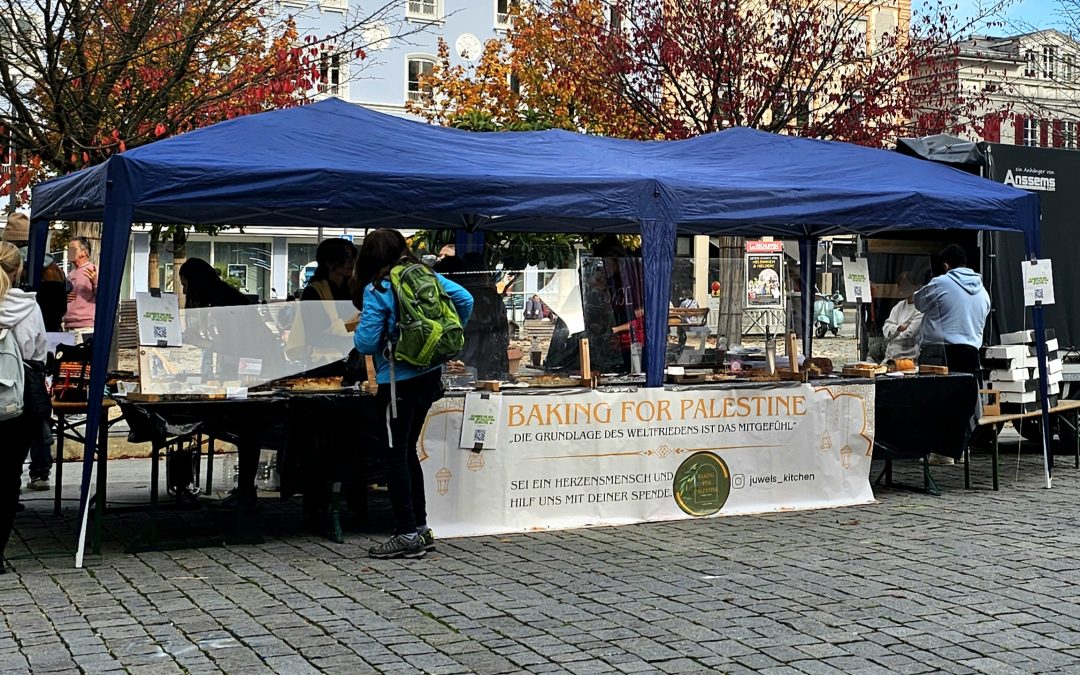 Aktion „Baking for Palestine“ in Rosenheim