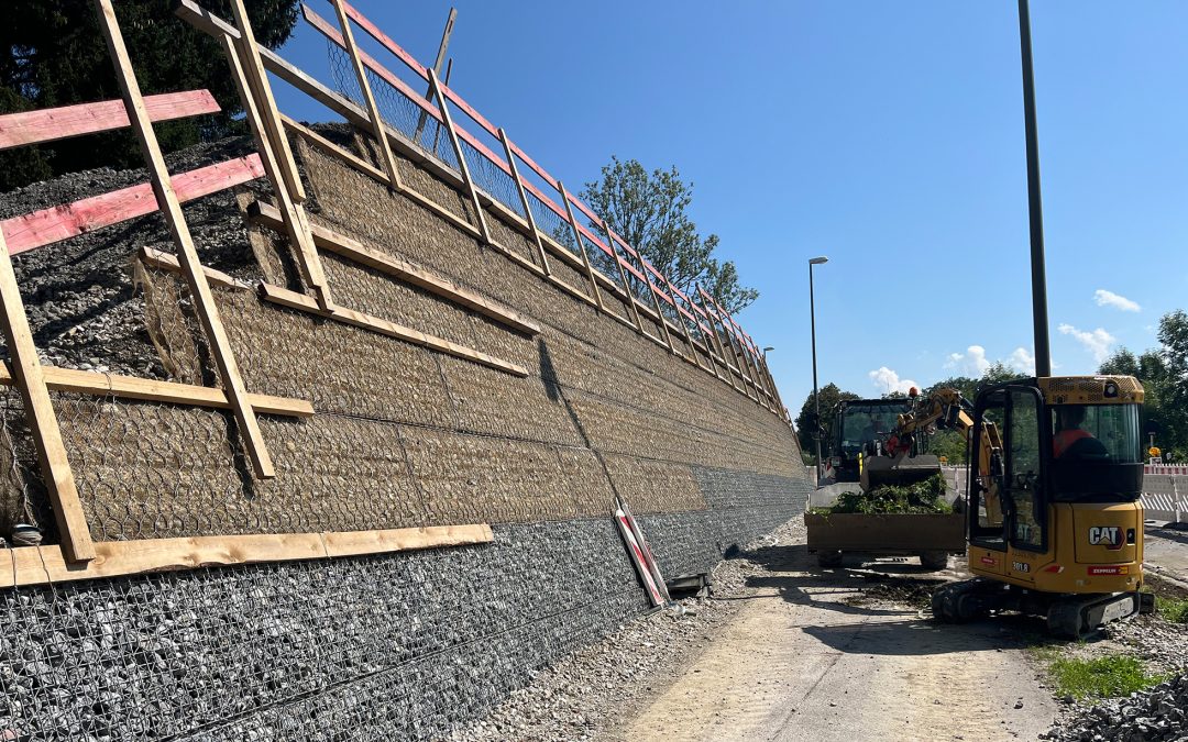 Erneuerung der Stützwand am Ziegelberg