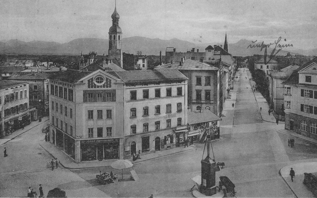 Ludwigsplatz, Rosenheim, ca. 1914