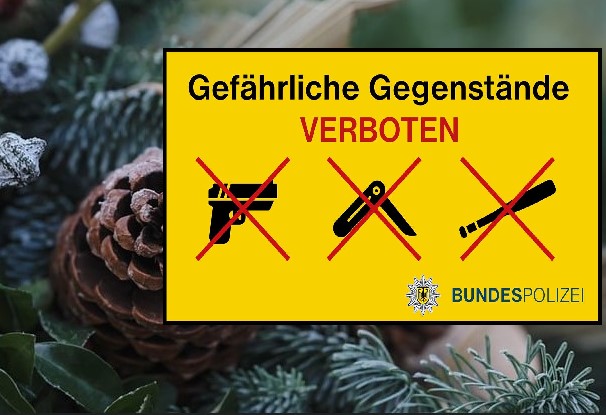 Gefährliche Gegenstände verboten: temporäre Mitführverbote an 8 bayerischen Bahnhöfen