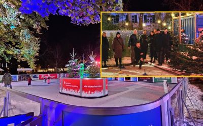„Rosenheimer Winterzauber“ ist eröffnet: Eislaufspaß für die ganze Familie