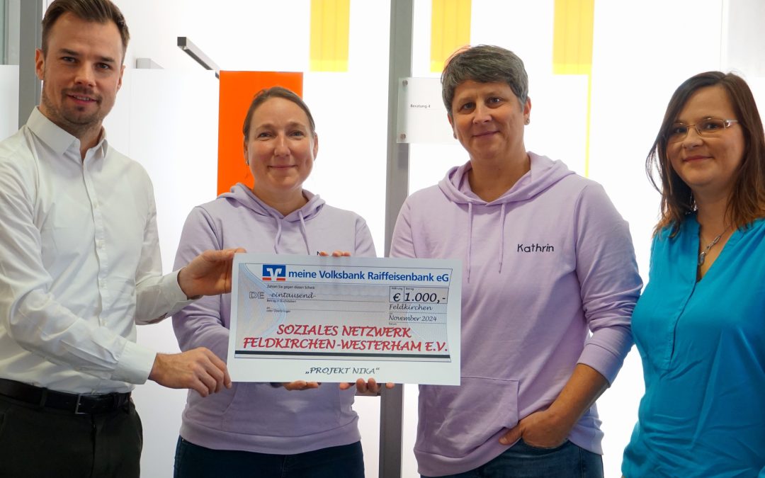 Spende für Präventionsprojekt NIKA