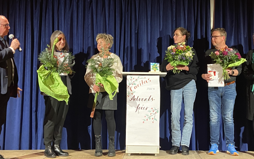 Caritas ehrt Mitarbeiter für langjährige Treue