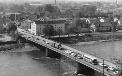 Innbrücke, Rosenheim, 1968